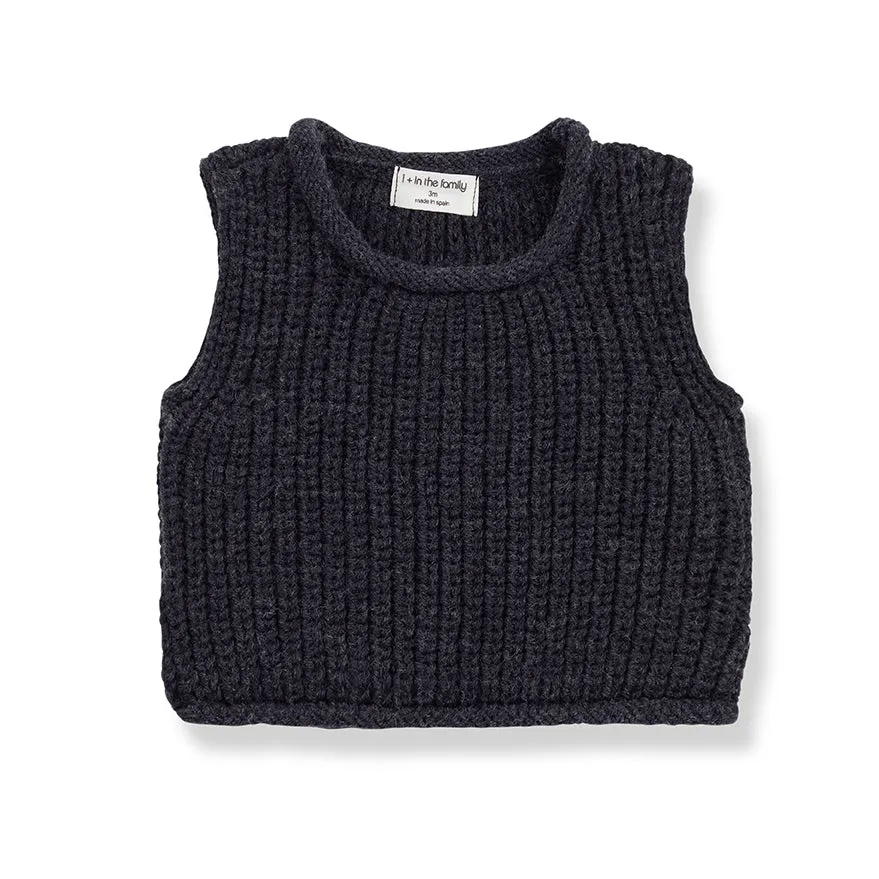 1   IN THE FAMILY GABRIEL CHARCOAL VEST