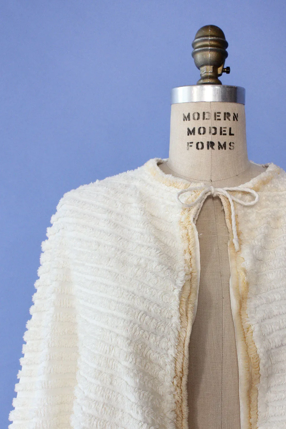 1930s Sailboat Chenille Beach Cape S-L