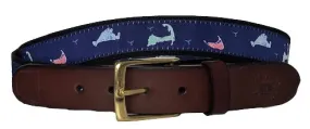 3 Island Leather Belt: Martha's Vineyard, Nantucket and Cape Cod