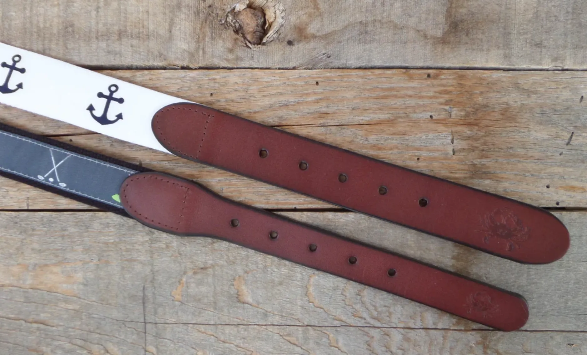 3 Island Leather Belt: Martha's Vineyard, Nantucket and Cape Cod