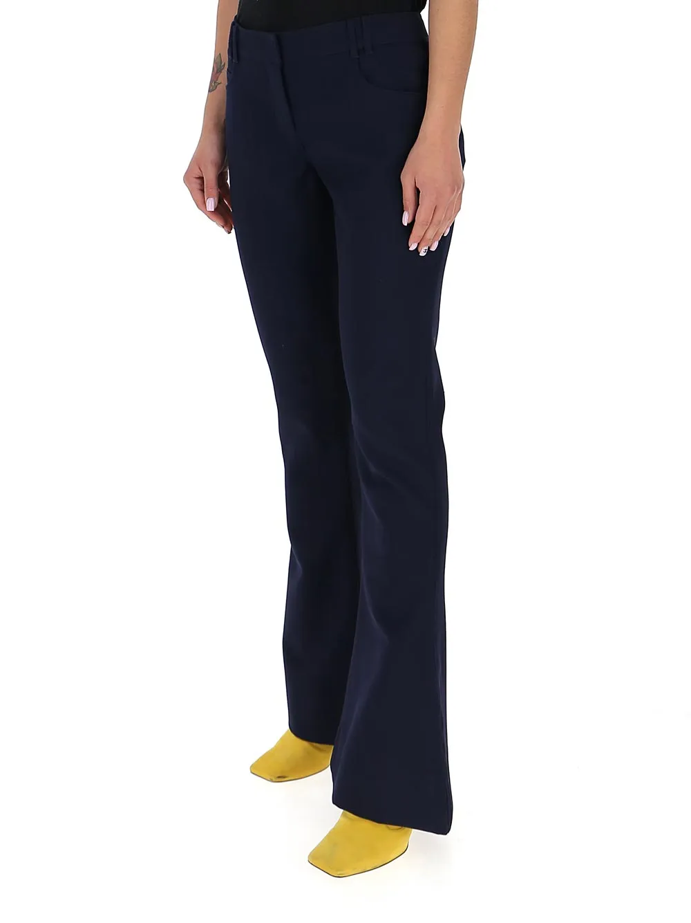 Balmain Flared High-Waisted Trousers