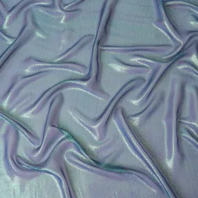 Blue Premium pure silk chiffon fabric with same tone metallic lurex in self design-D13558
