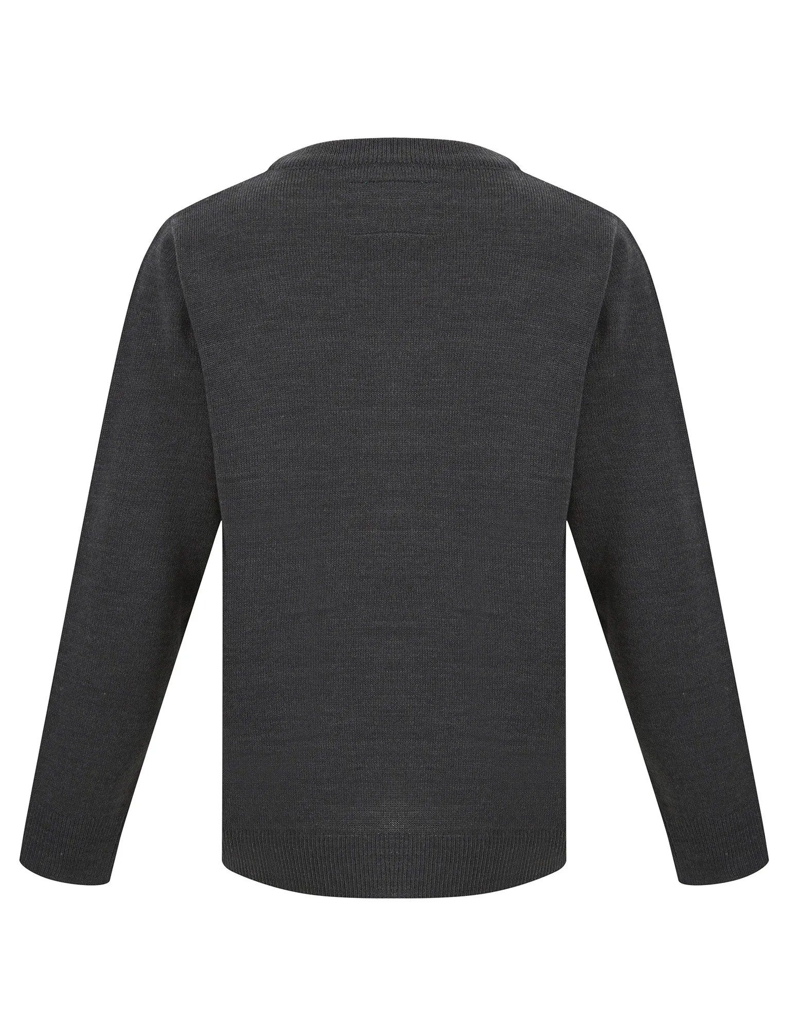 Boy's Snow Cool LED Light Up Novelty Knitted Christmas Jumper in Dark Grey Marl - Merry Christmas Kids (4-12yrs)
