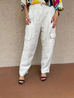Giada Linen-Blend Tapered Pants