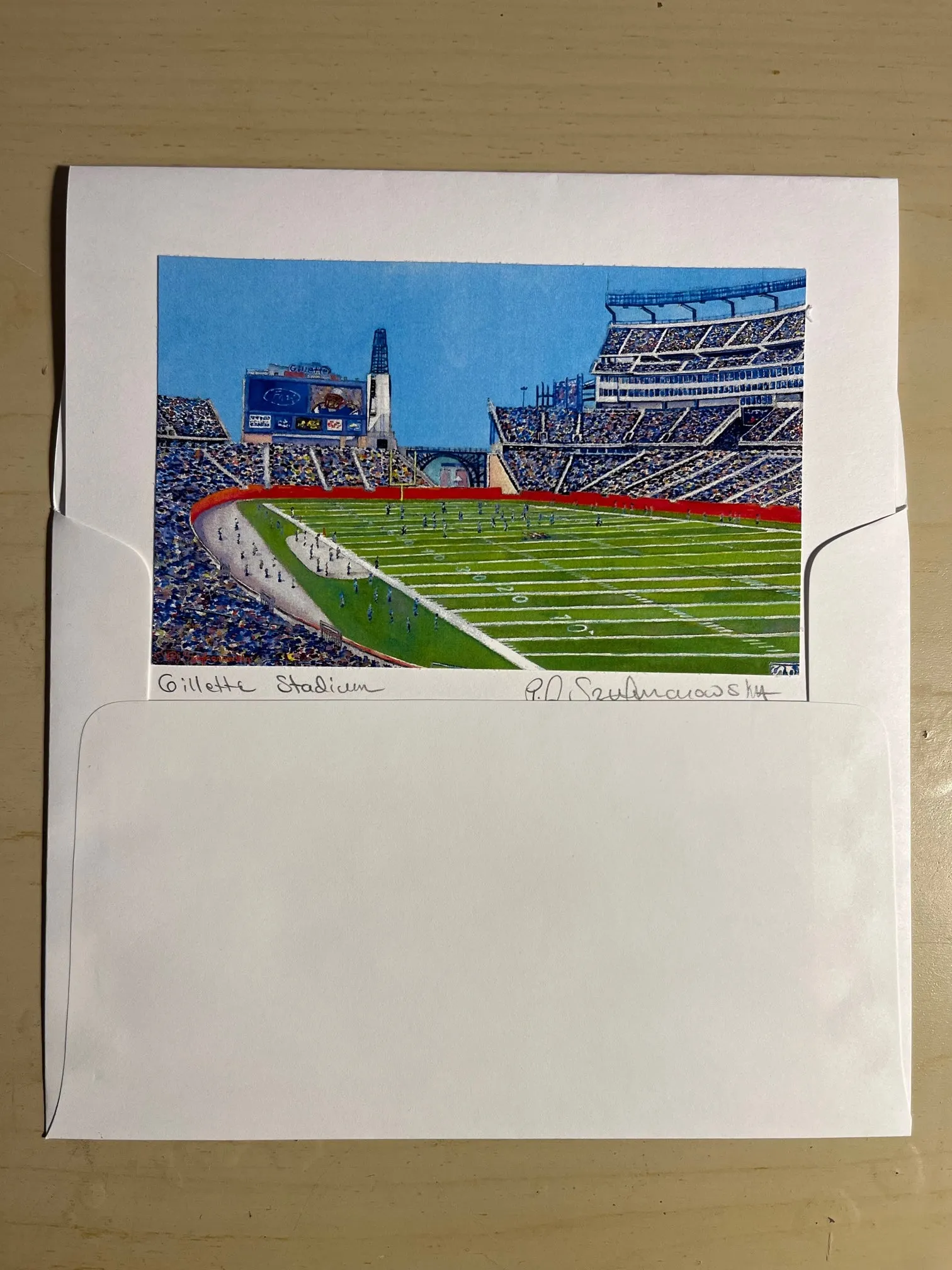 Gillette Stadium Notecard