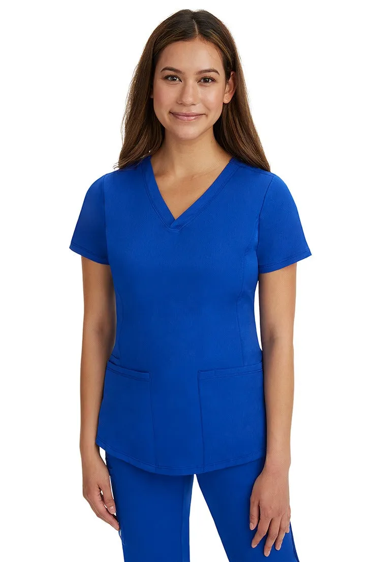HH Works Women's Scrub Set Monica Top & Petite Rebecca Pant | Galaxy Blue