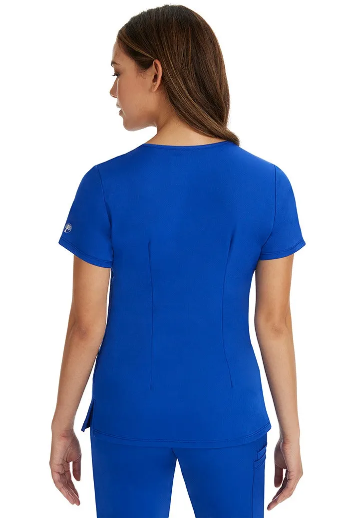 HH Works Women's Scrub Set Monica Top & Petite Rebecca Pant | Galaxy Blue