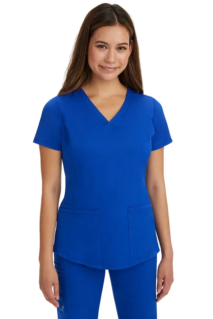 HH Works Women's Scrub Set Monica Top & Petite Rebecca Pant | Galaxy Blue