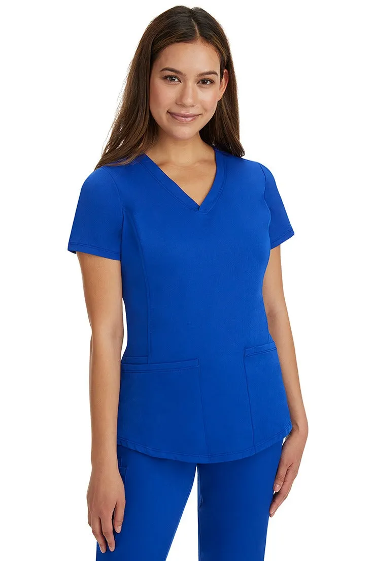 HH Works Women's Scrub Set Monica Top & Petite Rebecca Pant | Galaxy Blue