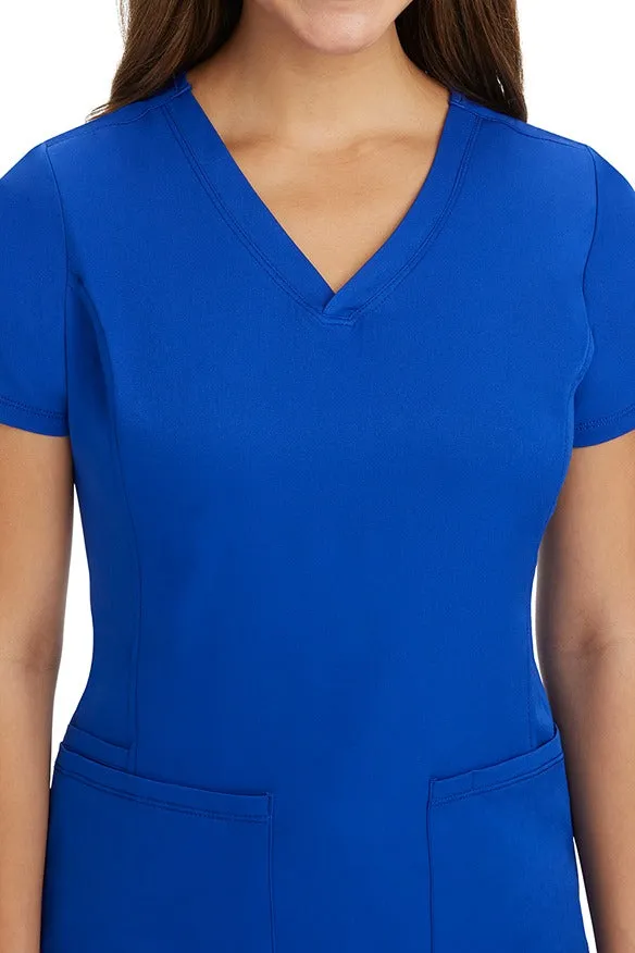 HH Works Women's Scrub Set Monica Top & Petite Rebecca Pant | Galaxy Blue