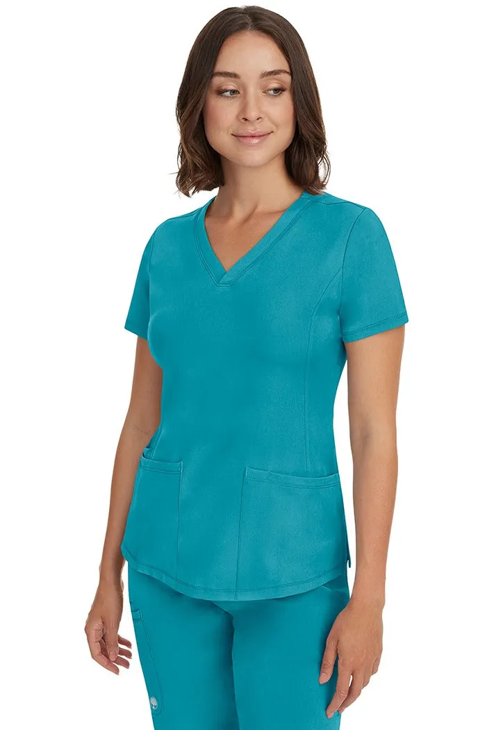 HH Works Women's Scrub Set Monica Top & Tall Rebecca Pant | Teal Blue