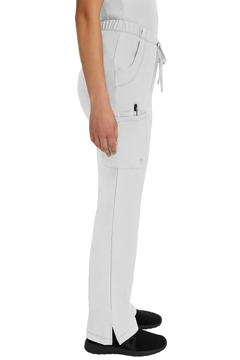 HH Works Women's Scrub Set Monica Top & Tall Rebecca Pant | White