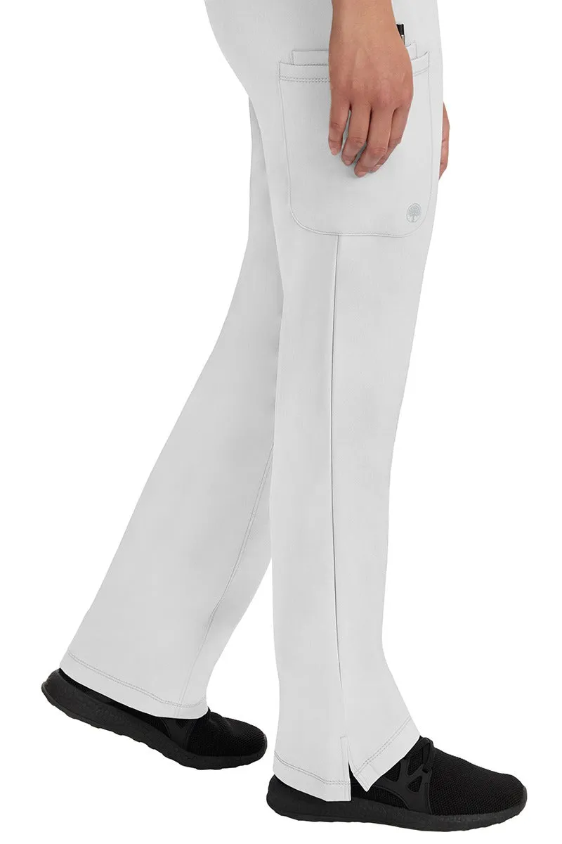 HH Works Women's Scrub Set Monica Top & Tall Rebecca Pant | White