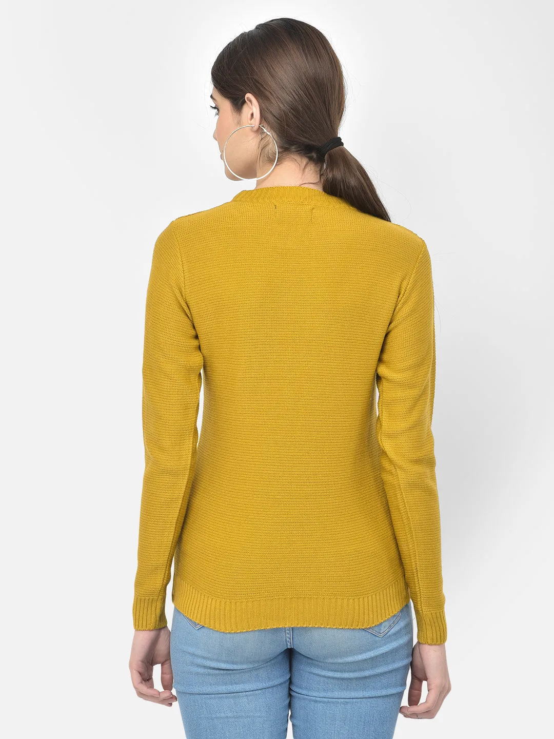 Mustard Round Neck Sweater