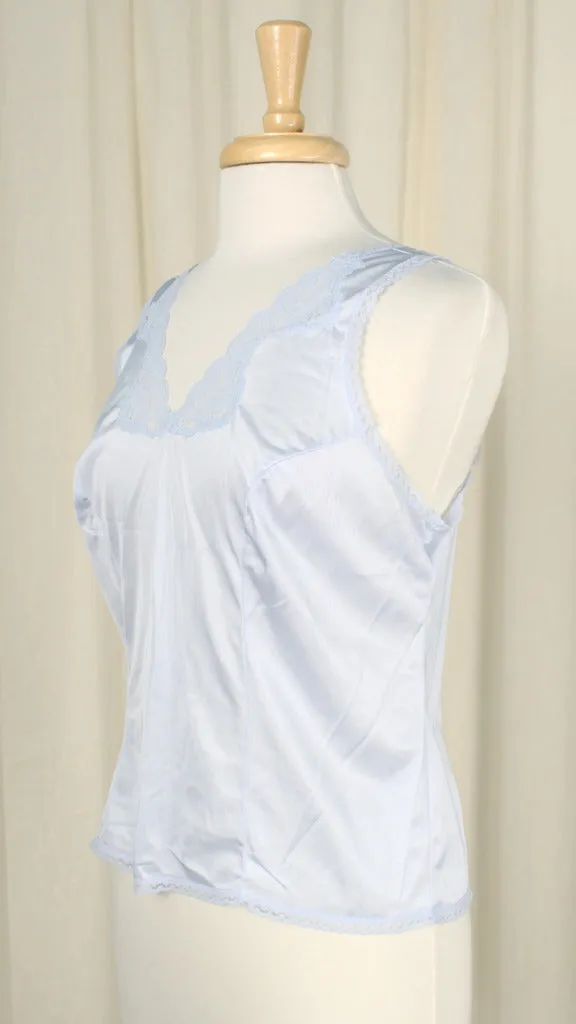 Periwinkle Blue Lace Vintage Camisole