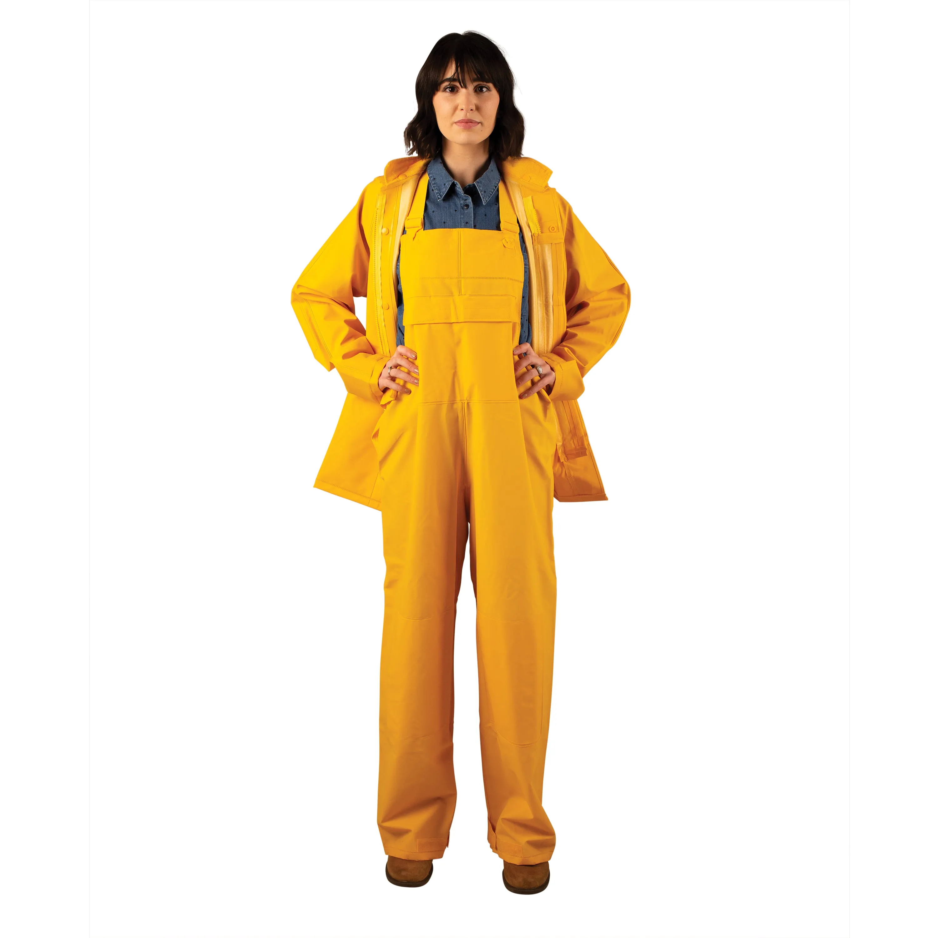 Stansport Commercial Rainsuit - Yellow - L