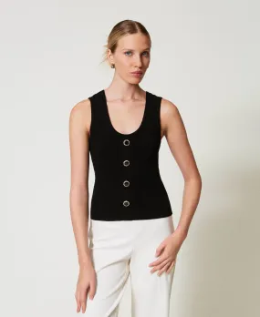 TWINSET - Camisole à Boutons Décoratifs