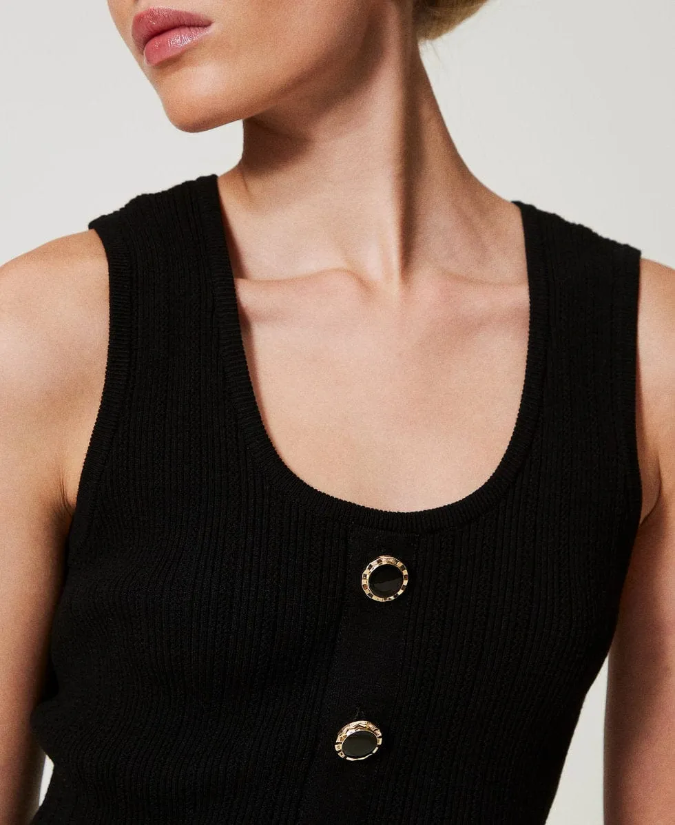 TWINSET - Camisole à Boutons Décoratifs
