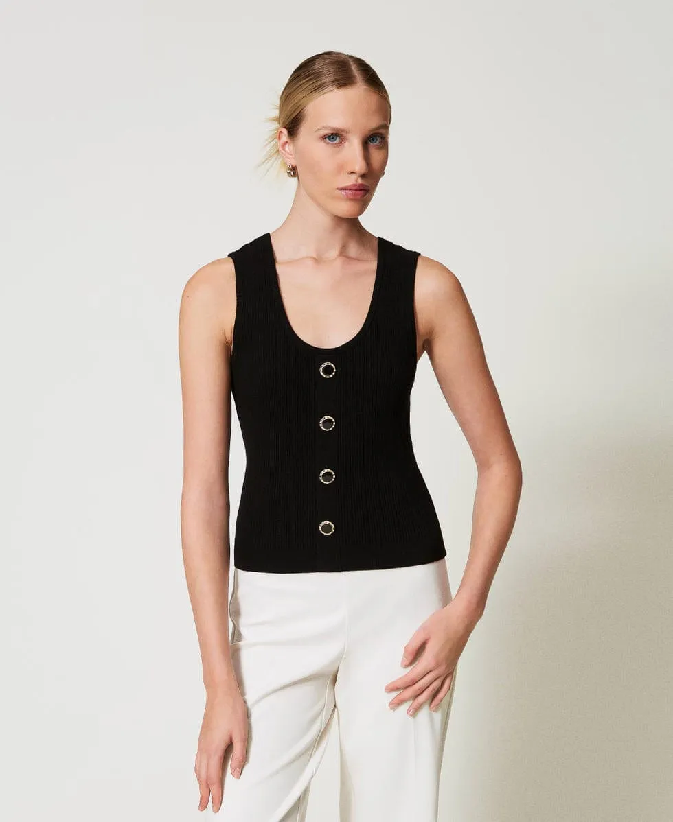 TWINSET - Camisole à Boutons Décoratifs