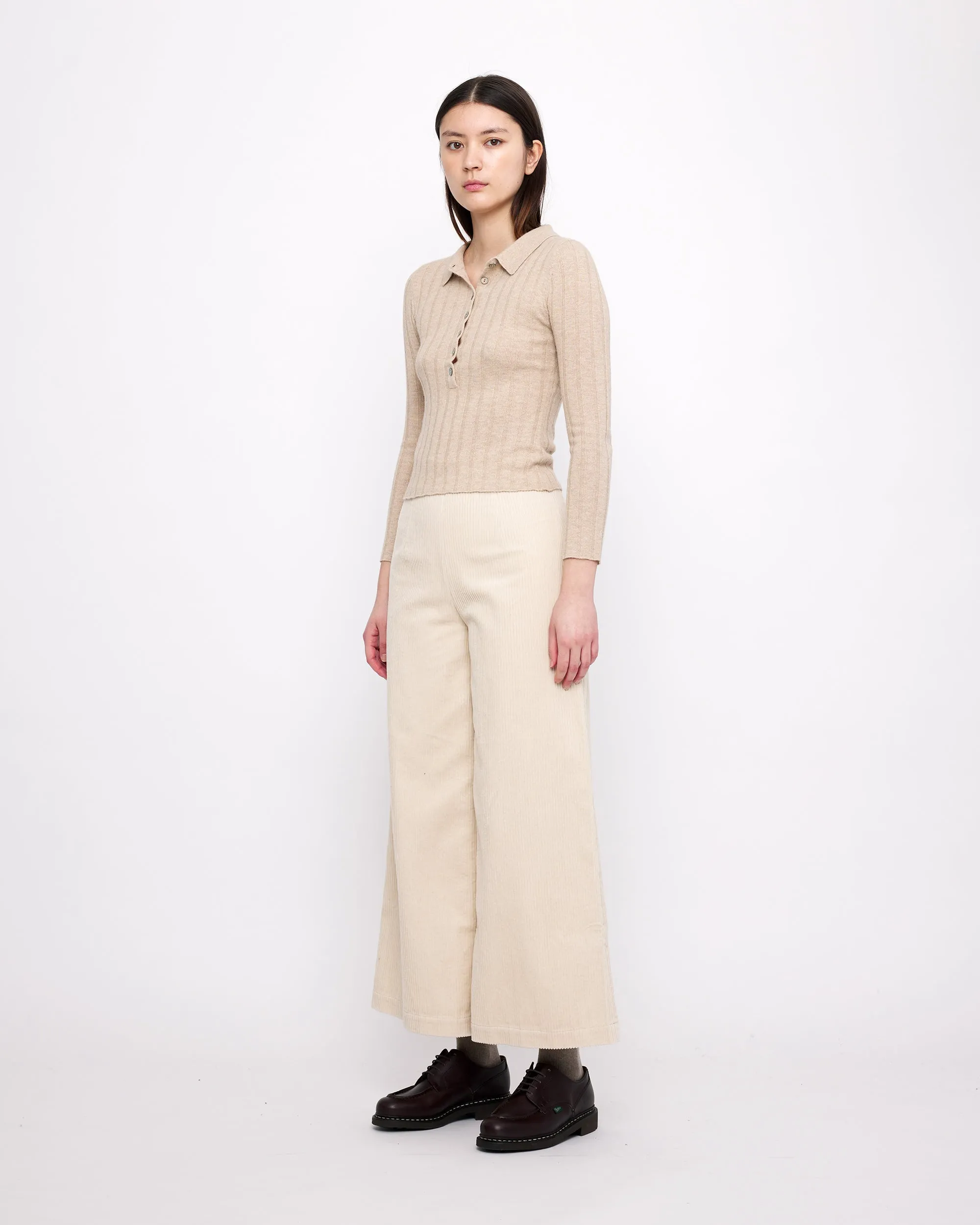 Yak Collared Long Sleeves - FW24 - Desert Sand