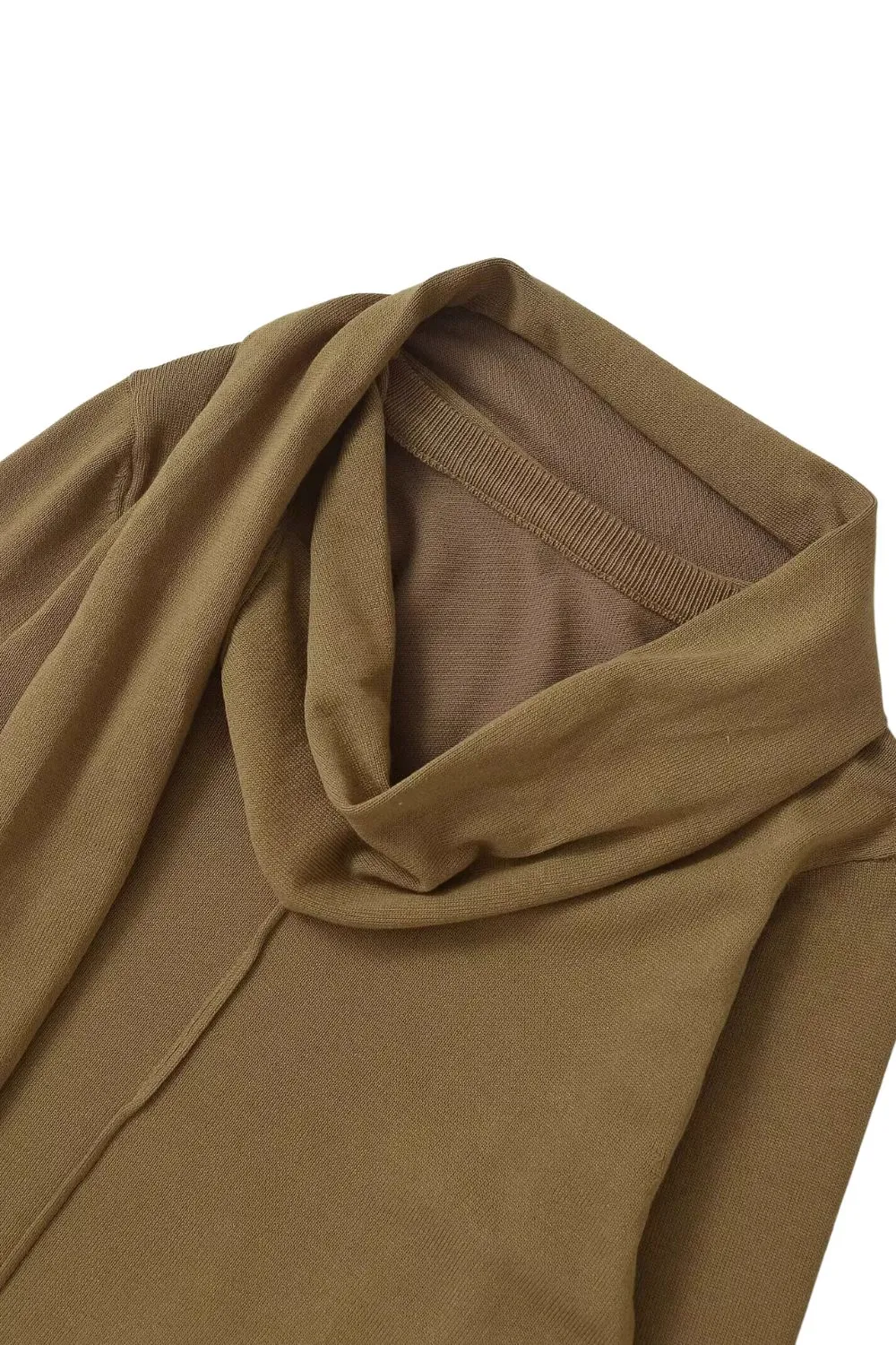 'Zoe' Cable Knit Sweater with Scarf Detail