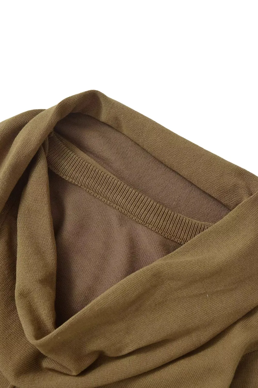 'Zoe' Cable Knit Sweater with Scarf Detail